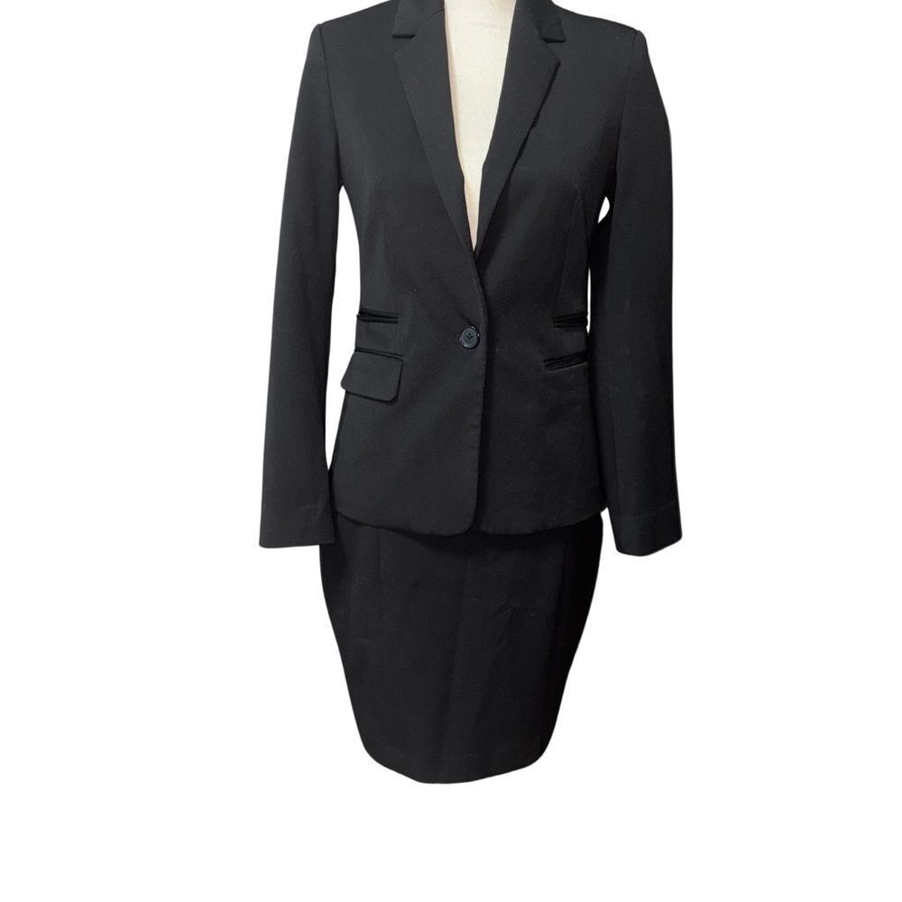 Express Black Blazer and Skirt Suit Set